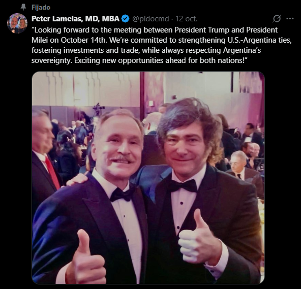 Lamelas anticipó "emocionantes oportunidades" para Argentina.
