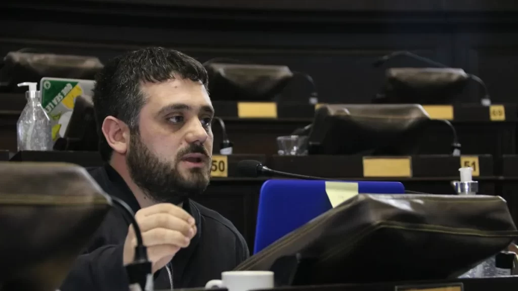 El diputado bonaerense de La Cámpora, Facundo Tignanelli