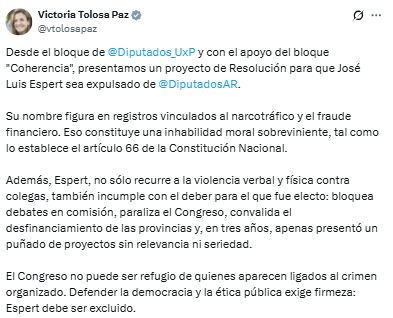 La exvicepresidenta, Cristina Kirchner, reapareció con un duro mensaje contra el presidente, Javier Milei y el diputado libertario, José Luis Espert.