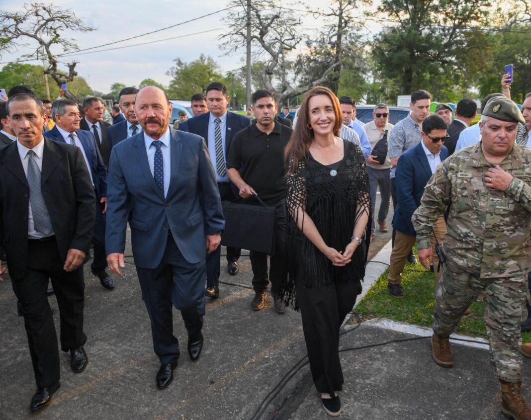 La vicepresidenta de la Nación, Victoria Villarruel, explicó su presencia en un acto junto con el gobernador de Formosa, Gildo Insfrán.