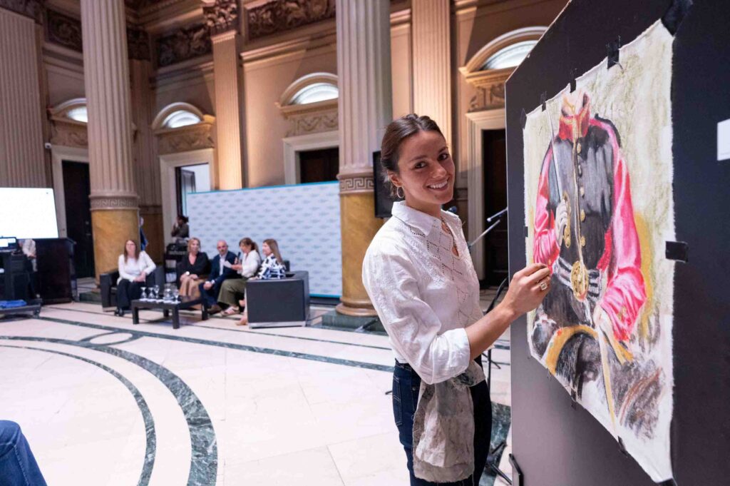 Además de la exposición de los representantes parlamentarios, la jornada en Diputados incluyó arte y música a cargo de artistas femeninas bonaerenses.
