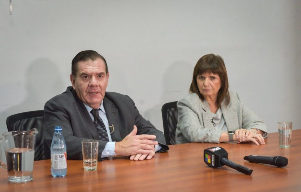 La ministra de Seguridad de la Nación, Patricia Bullrich, habló sobre la posibilidad de que el senador electo Guillermo Montenegro la reemplace en su cartera.