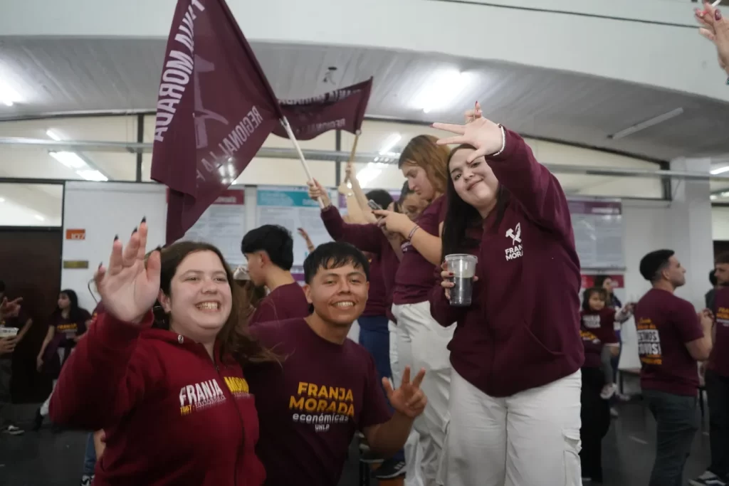 Franja Morada retuvo 9 de sus 10 Centros de Estudiantes en las elecciones de la UNLP.