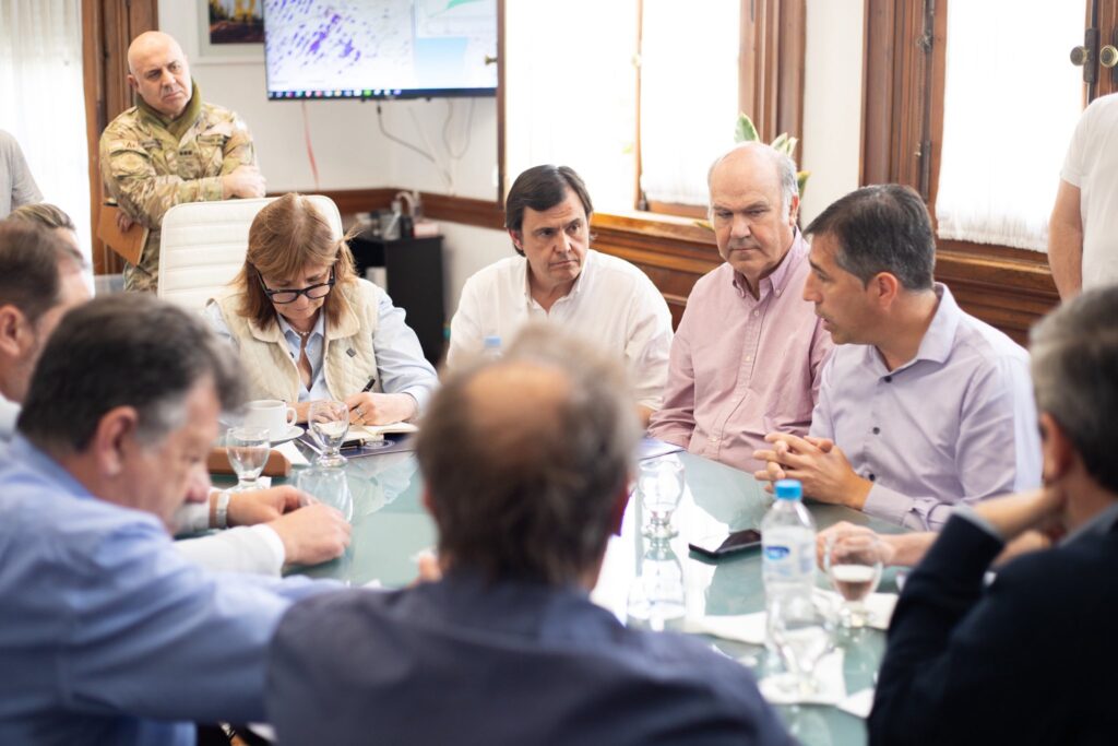 En Nueve de Julio, la ministra Patricia Bullrich se reunió con intendentes y productores rurales.