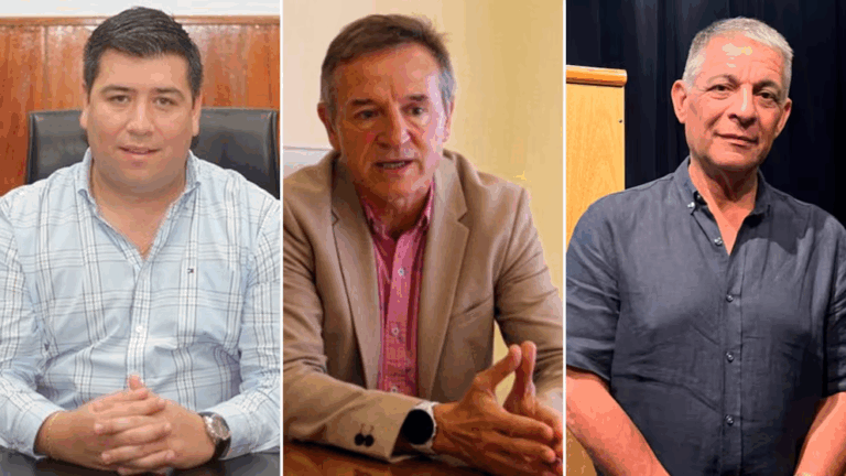 Cristian Jerónimo, Jorge Sola y Octavio Argüello, el nuevo triunvirato de la CGT.
