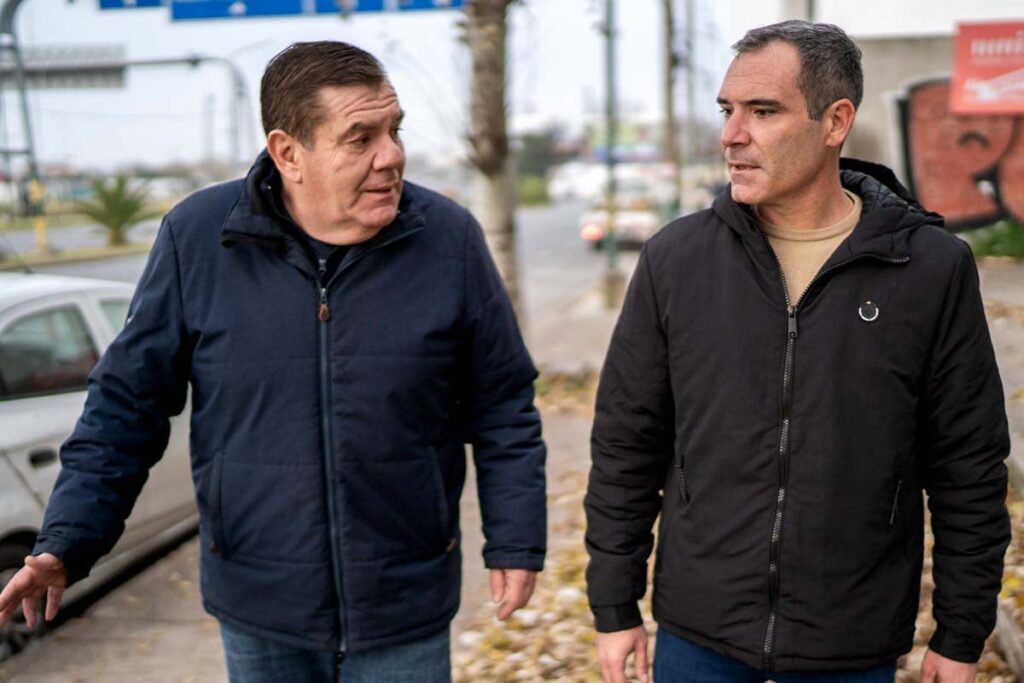 
Guillermo Montenegro y Agustín Neme, el concejal de Vamos Juntos que asumirá la intendencia interina de Mar del Plata.