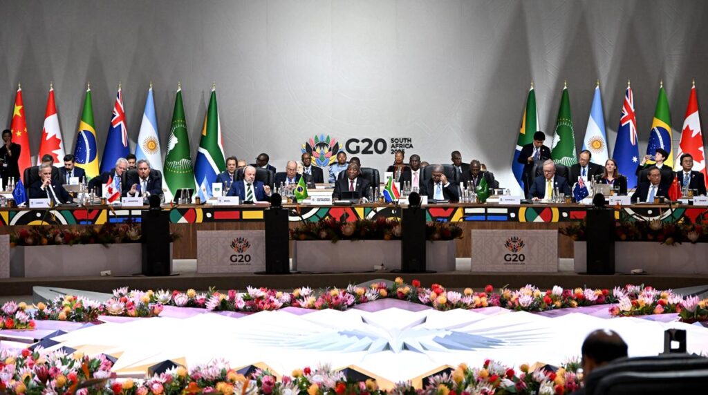 Los líderes del G20 reclamaron una paz "justa y duradera" en los Territorios Palestinos Ocupados y Ucrania.