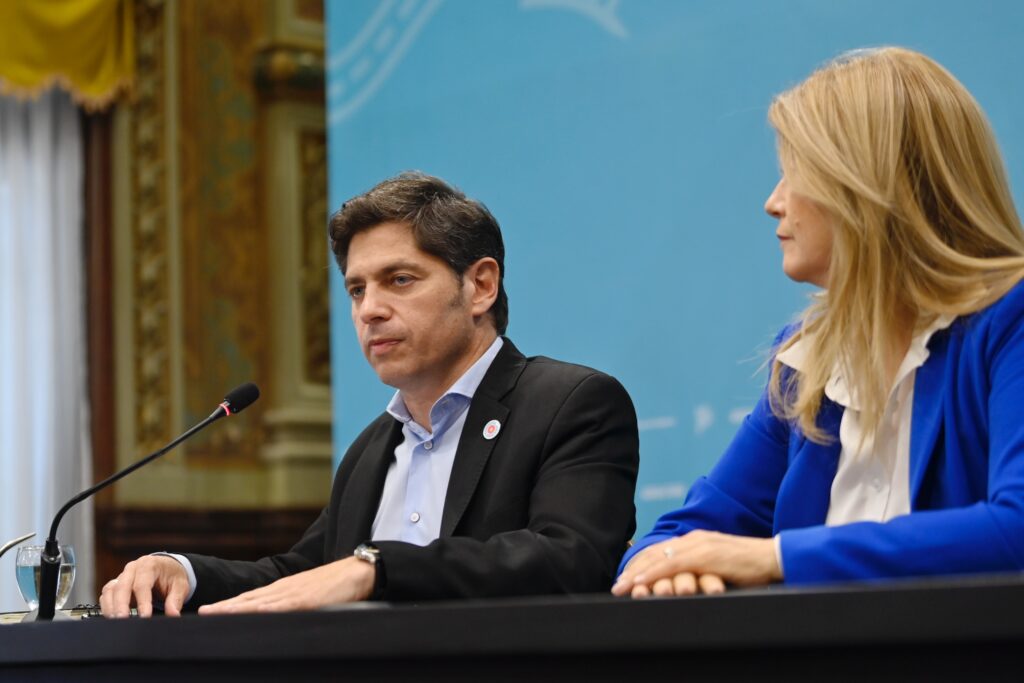 El gobernador de la provincia de Buenos Aires, Axel Kicillof, encabezó una conferencia de prensa para pedir por la sanción del endeudamiento.