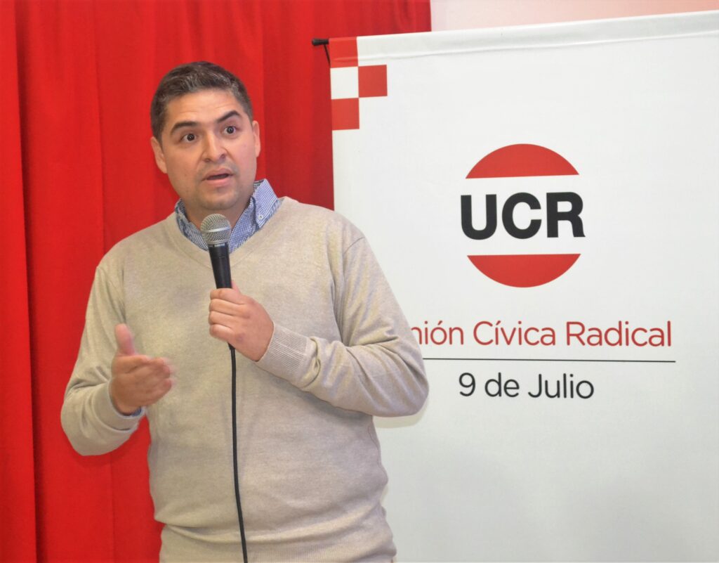 El concejal de 9 de Julio y titular del bloque de la UCR, Ignacio "Nacho" Palacios.