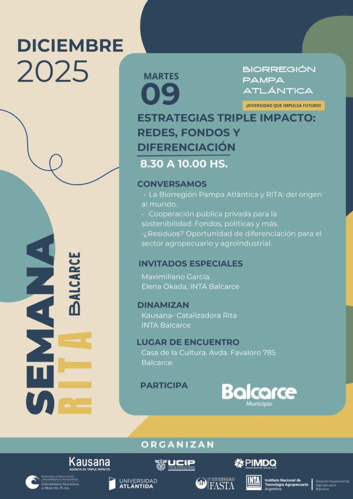 Balcarce será sede el próximo martes 9 de diciembre de un encuentro sobre economías regenerativas para pymes. 