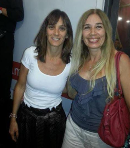 La flamante senadora Marisa Pirillo junto a Malena Galmarini.