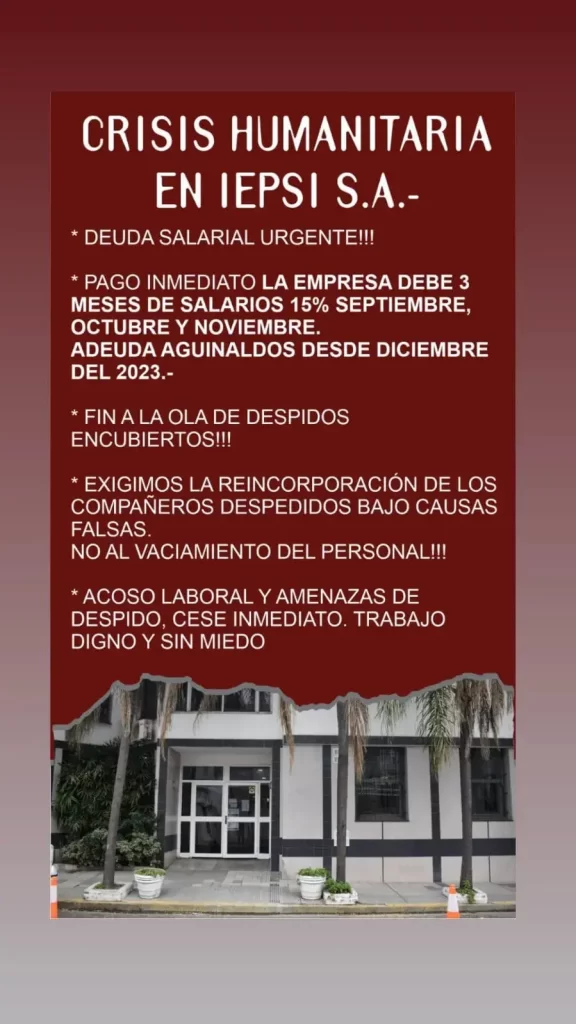 Así se autoconvocaron los trabajadores y extrabajadores de la Clínica Santa Isabel para reclamarle a las autoridades el pago de los salarios adeudados. 