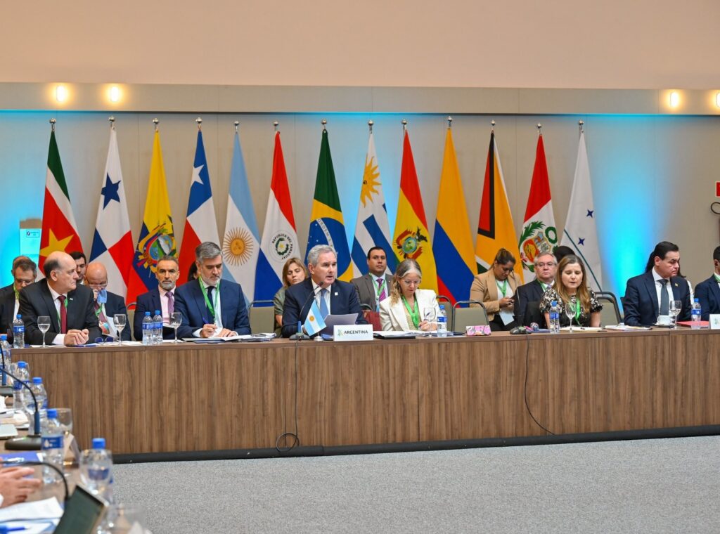 El canciller Pablo Quirno participó de la reunión del Consejo del Mercosur.