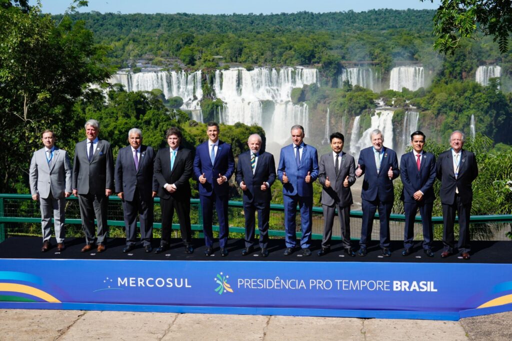 La cumbre de presidentes del Mercosur se desarrolló en Foz de Iguazú, Brasil.