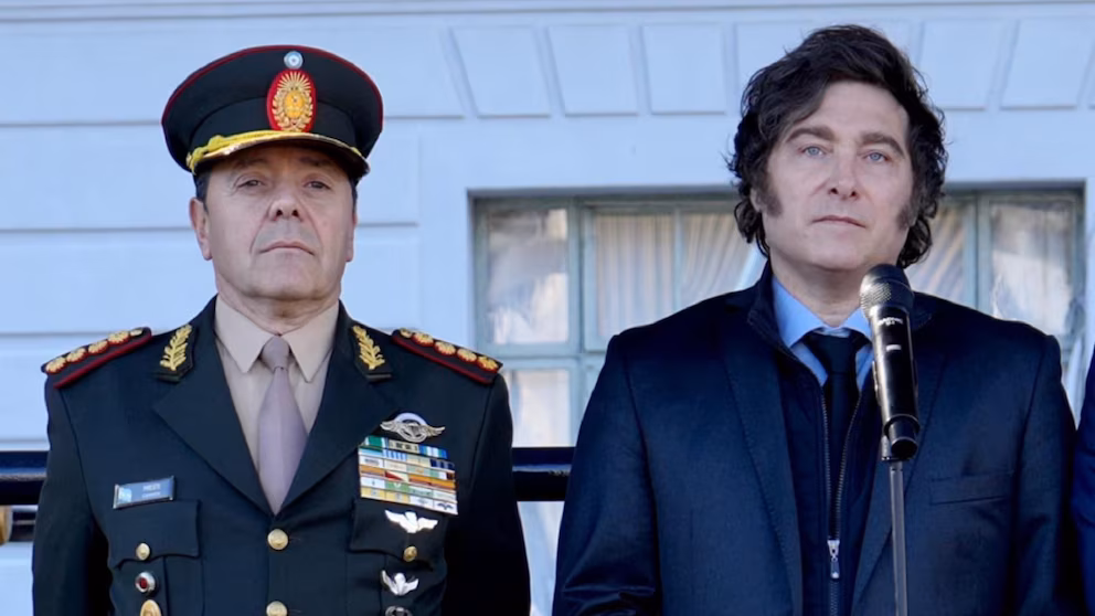
Carlos Alberto Presti y Javier Milei. 
