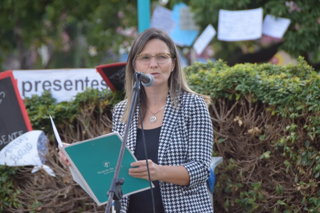 La intendenta de 9 de Julio, María José Gentile, le reclamó a Patricia Bullrich los fondos prometidos para llevar adelante un plan de obras hídricas.