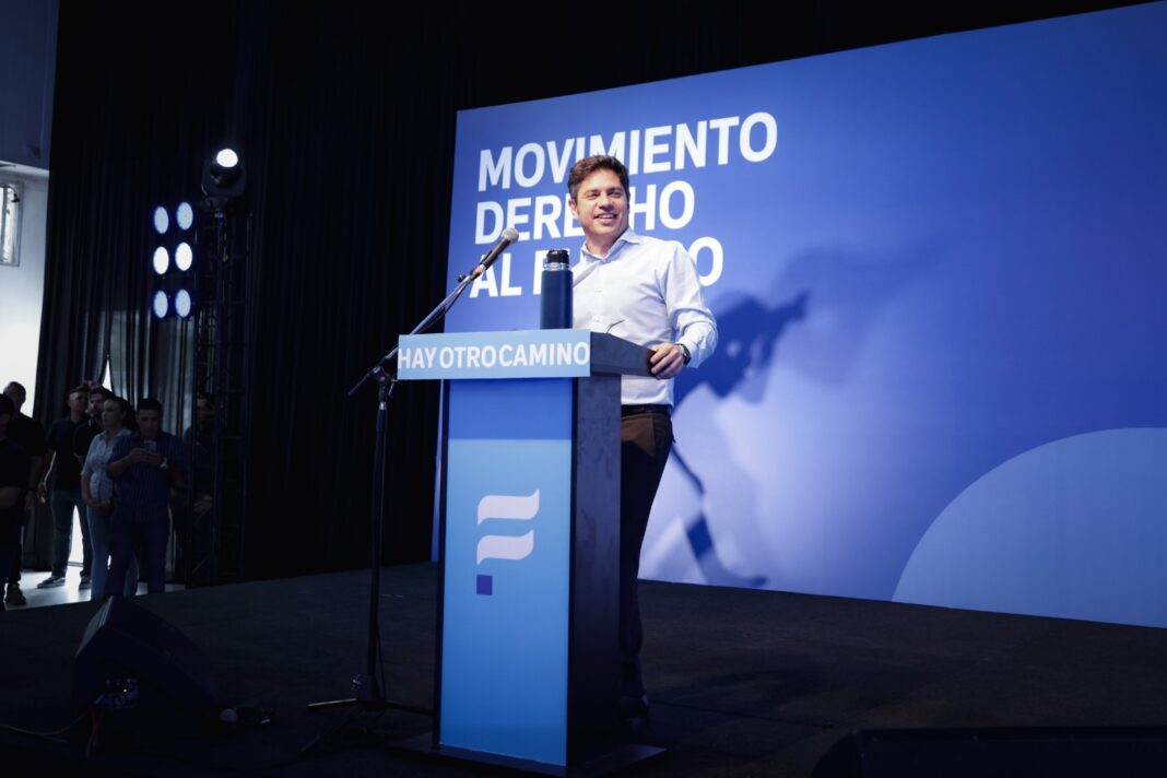 El gobernador bonaerense, Axel Kicillof, encabezó un acto militante, en donde lanzó el MDF a nivel nacional, con la intención de competir por las elecciones presidenciales en 2027.