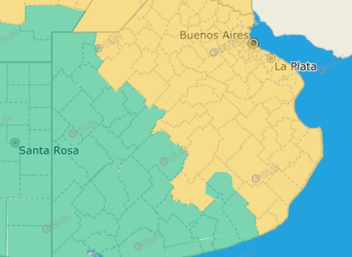 Según el SMN, la mitad de la provincia está en alerta amarilla por la llegada de lluvias para Nochebuena y Navidad.
