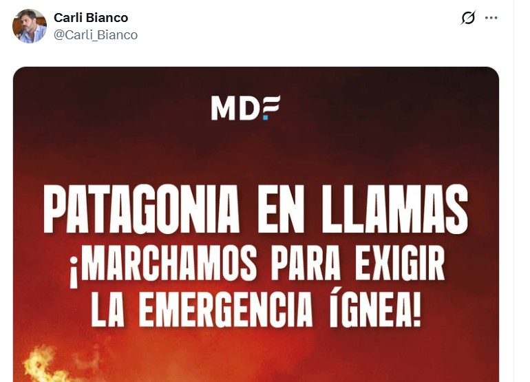 El ministro de Gobierno bonaerense, Carlos Bianco, confirmó que el MDF asisitrá a la marcha para reclamar la ley de emergencia ígnea.
