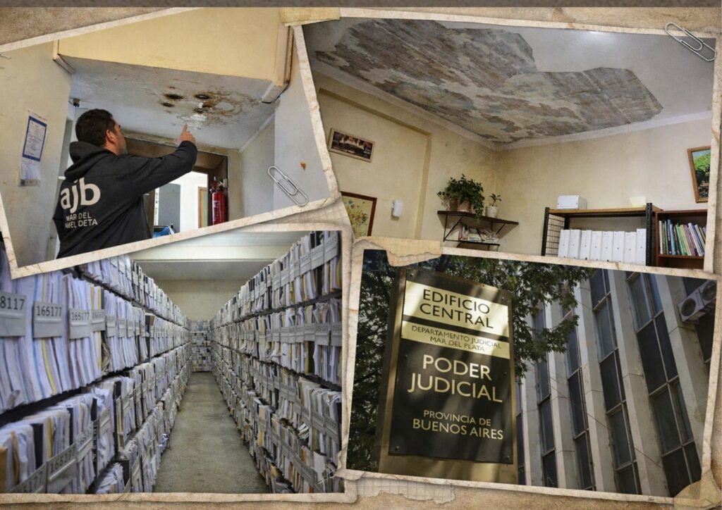La AJB alerta que las condiciones edilicias en el Poder Judicial "son insanas" para los trabajadores.