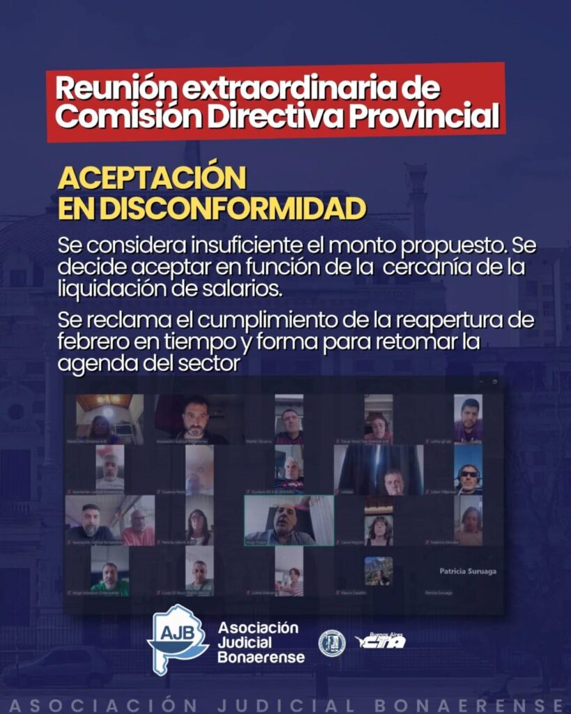 La AJB solicitó formalmente al Poder Ejecutivo la convocatoria urgente para retomar la discusión salarial del sector.
