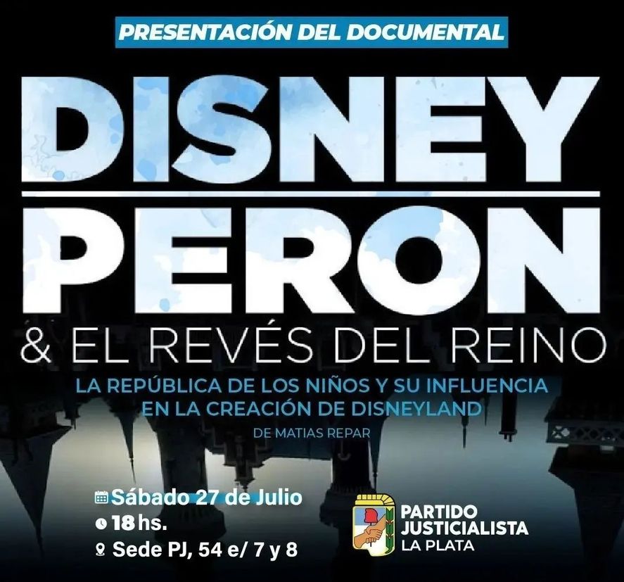 La senadora bonaerense, Mónica Macha, quiere declarar de interés legislativo el documental “Disney, Perón y el Revés del Reino”.