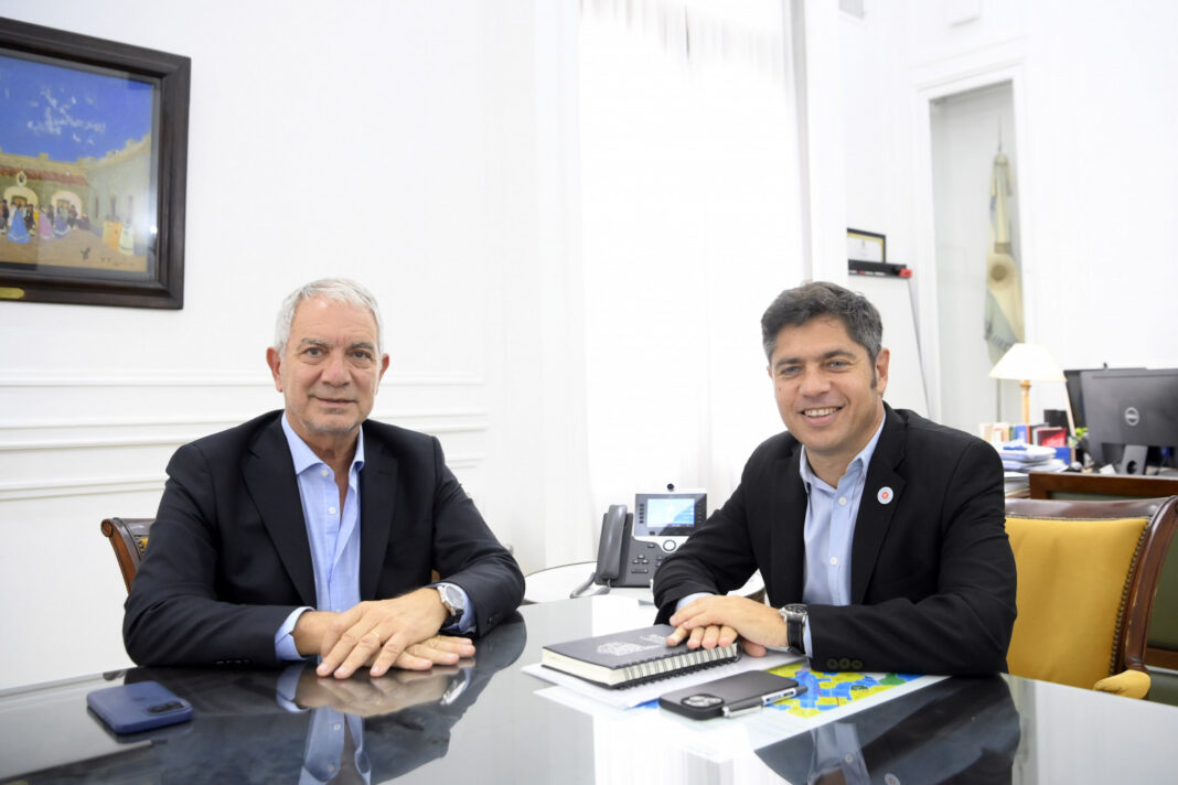 El gobernador Axel Kicillof y el intendente de La Plata, Julio Alak, negaron las versiones de distanciamiento y anunciaron los avances de una emblemática obra.