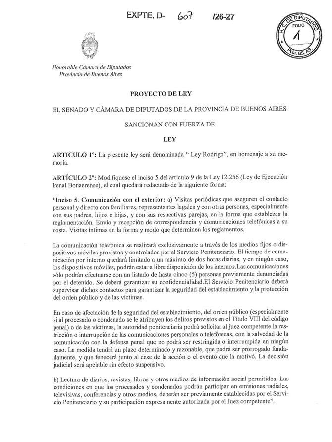 Los lineamientos de la ley Rodrigo, presentada por el diputado libertario Oscar Liberman.