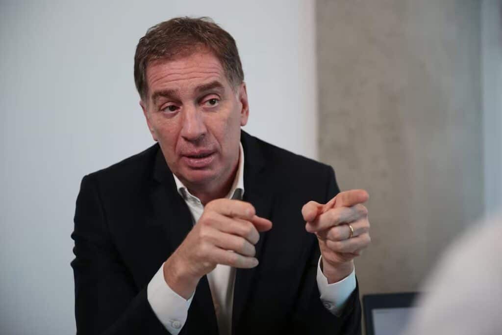 El ministro del Interior, Diego Santilli, es uno de los apuntados para reemplazar a Manuel Adorni.