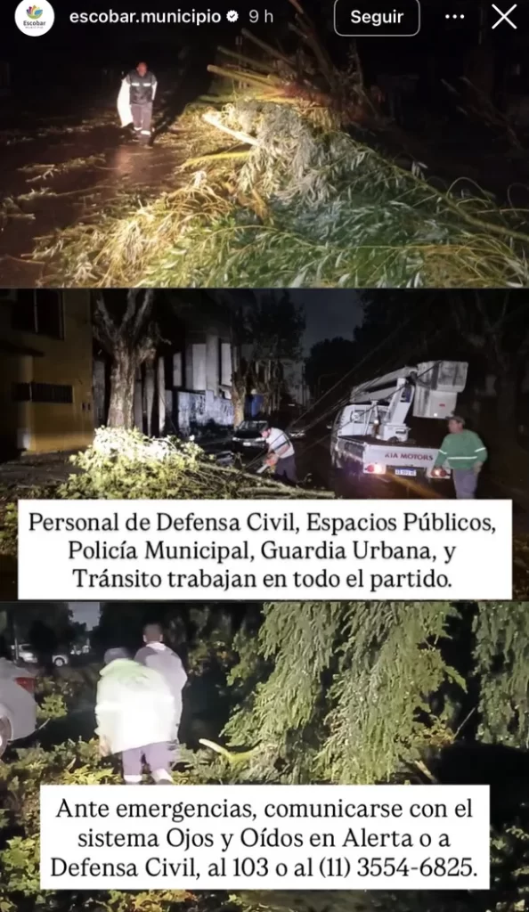 Con ráfagas que superaron los 100 Km/h, un violento temporal azotó el AMBA causando inundaciones, techos volados, casas destrozadas y más de 16.000 usuarios sin luz. 