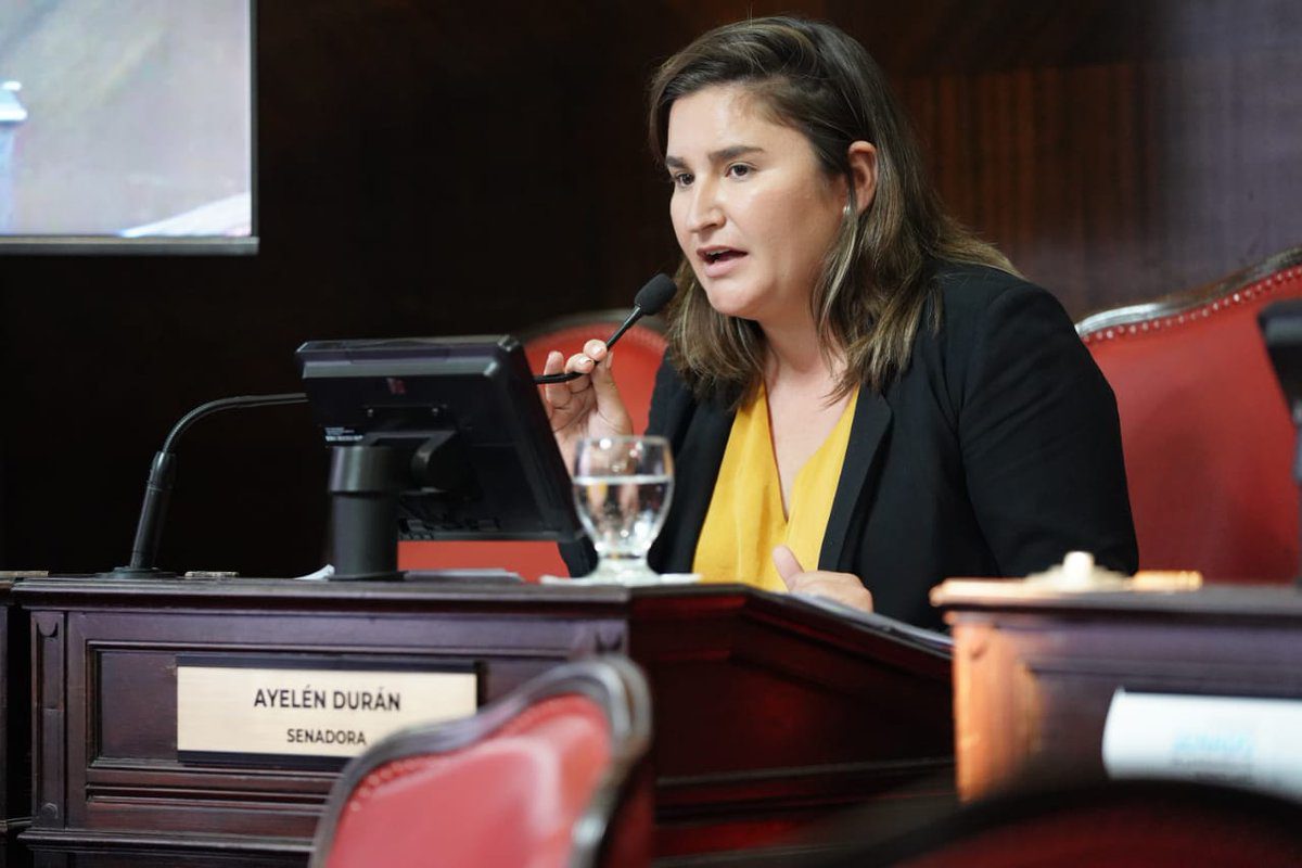 
Ayelén Durán, la senadora bonaerense de Fuerza Patria que insiste con blindar el Archivo Provincial de la Memoria.
