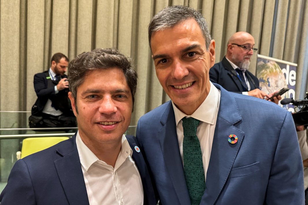 El gobernador bonaerense, Axel Kicillof, mantendrá reuniones con ejecutivos de empresas españolas y participara de la Global Progressive Mobilisation.
