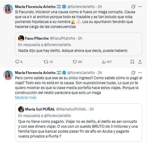 La senadora bonaerense libertaria, Florencia Arietto, salió a poner el pecho a los múltiples casos de presunta corrupción del jefe de Gabinete, Manuel Adorni. 