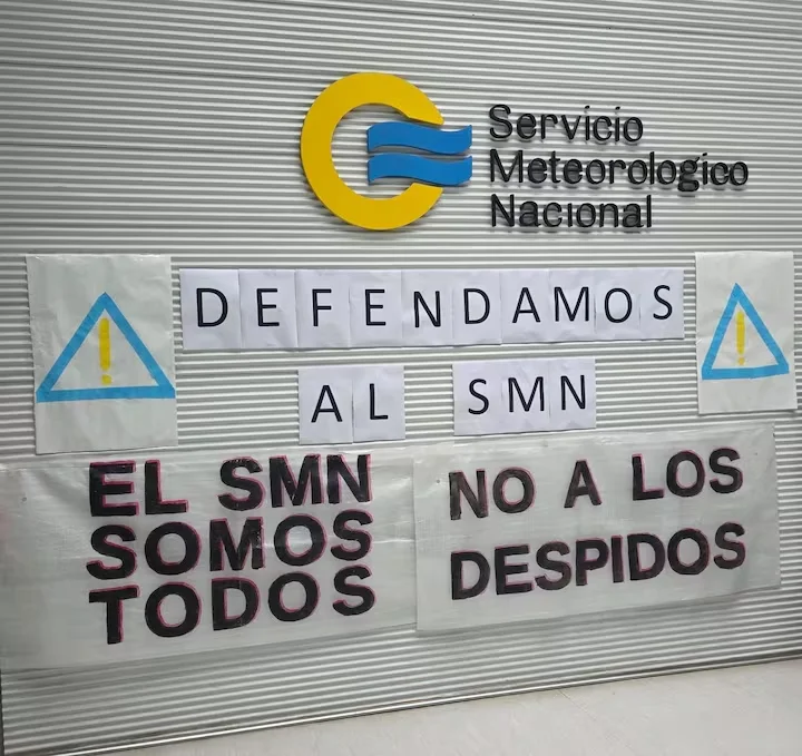 En el marco del Plan Motosierra, el Gobierno nacional avanzó con una nueva tanda de despidos en el Servicio Meteorológico Nacional (SMN), por lo que ATE lanzó un nuevo paro nacional. 