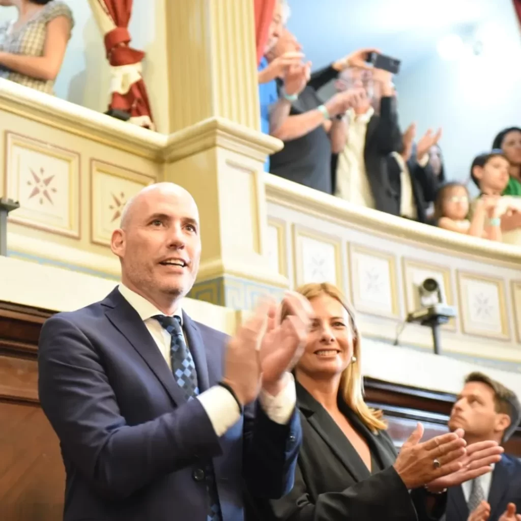 
El senador bonaerense de Hechos .- UCR Identidad, Marcelo Chuby Leguizamón, y su par en la Legislatura, Emilia Subiza. 