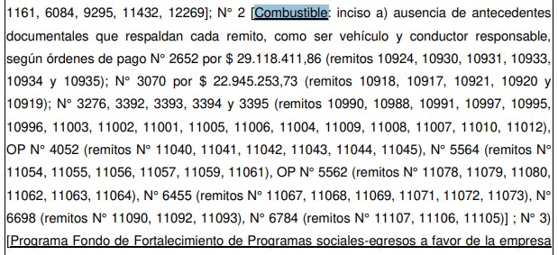 El fallo del Tribunal de cuentas observó que en Lanús hubo "incumplimiento de las normativas y procedimientos establecidos para la adquisición de combustible”.