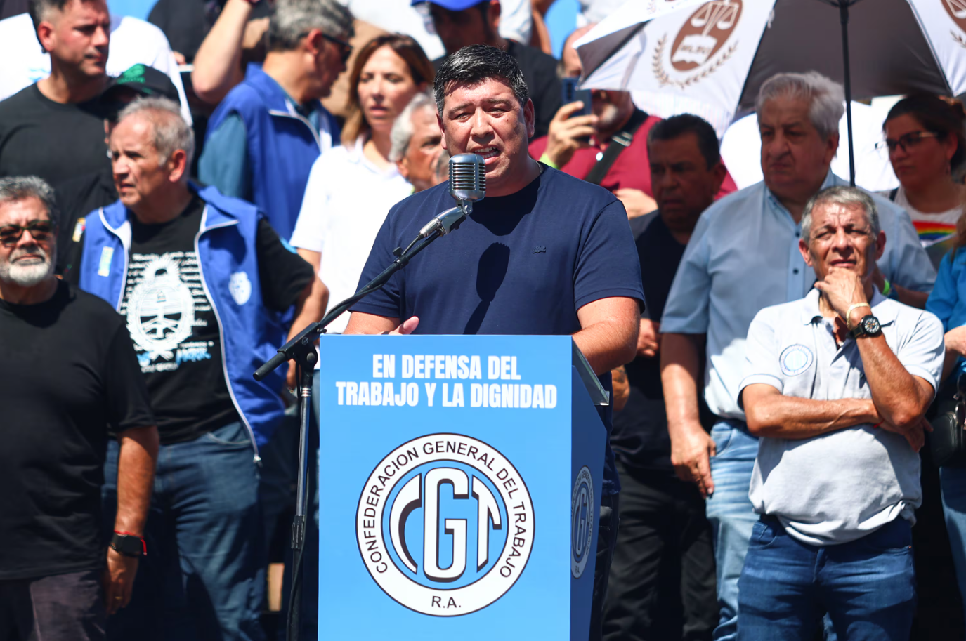 El cosecretario general de la CGT, Cristian Jerónimo confirmó la marcha en repudio a la crisis económica y laboral .