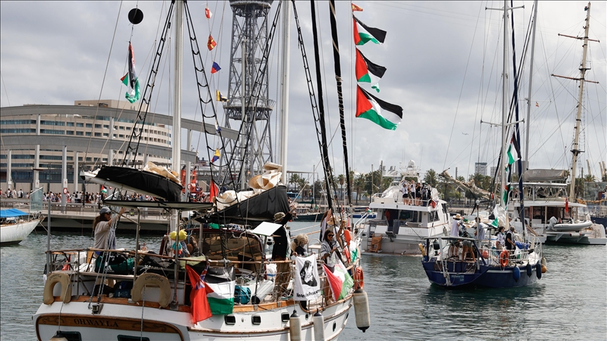 22 de las 67 embarcaciones que integraban la flotilla Global Sumud fueron interceptadas. Entre ellas, está la nave Amqa en la que viajaba Schlotthauer.