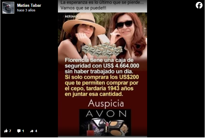 Una de las tantas publicaciones libertarias de Matías Tabar, el contratista que fue acusado por Javier Milei de ser un "militante kirchnerista".