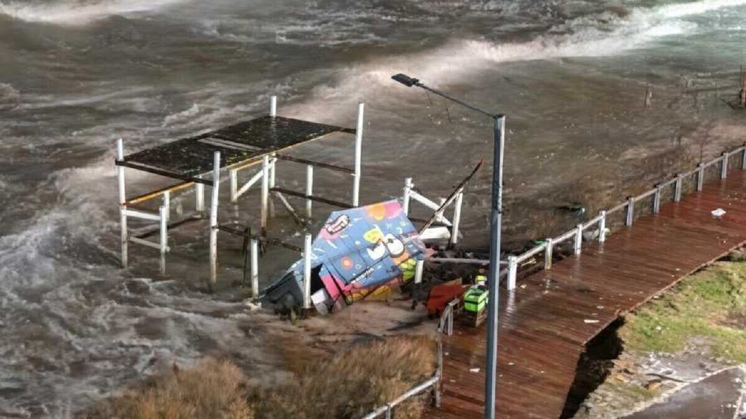 El intendente Hernán Arranz inició gestiones con Nación y Provincia para reconstruir Monte Hermoso, tras los destrozos que dejó la ciclogénesis.