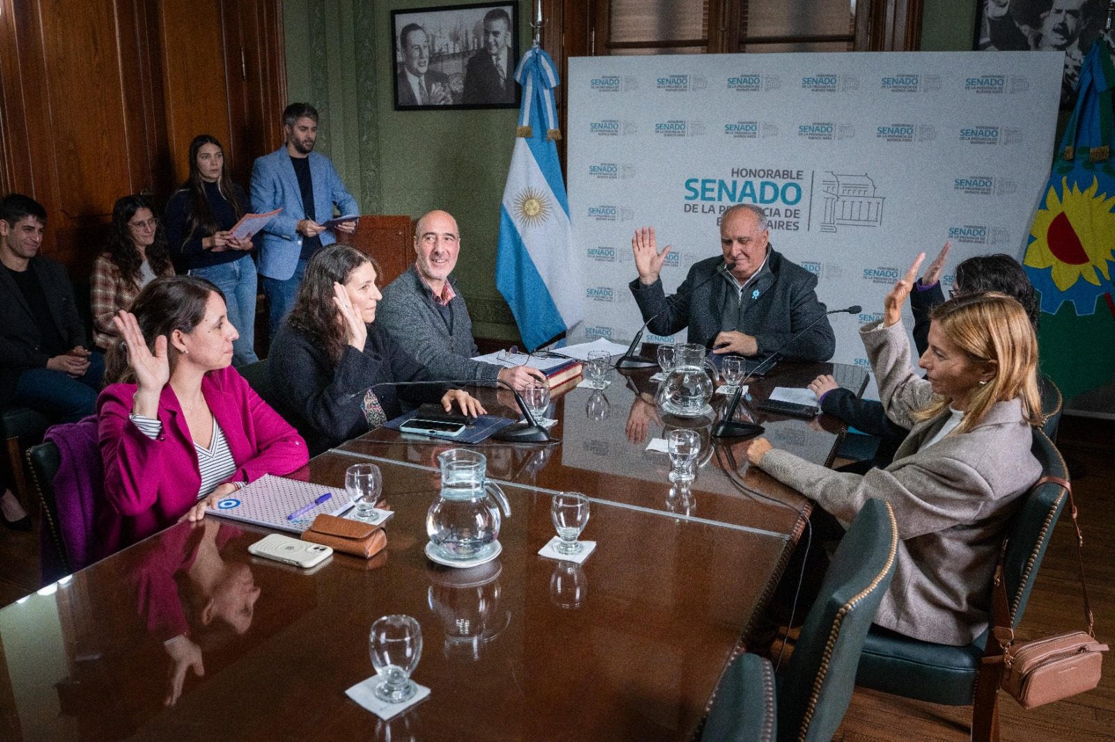 Parte de los miembros de la comisión de Salud Pública se rieron del furcio de Borgini, que trató a Riva de "compañera".