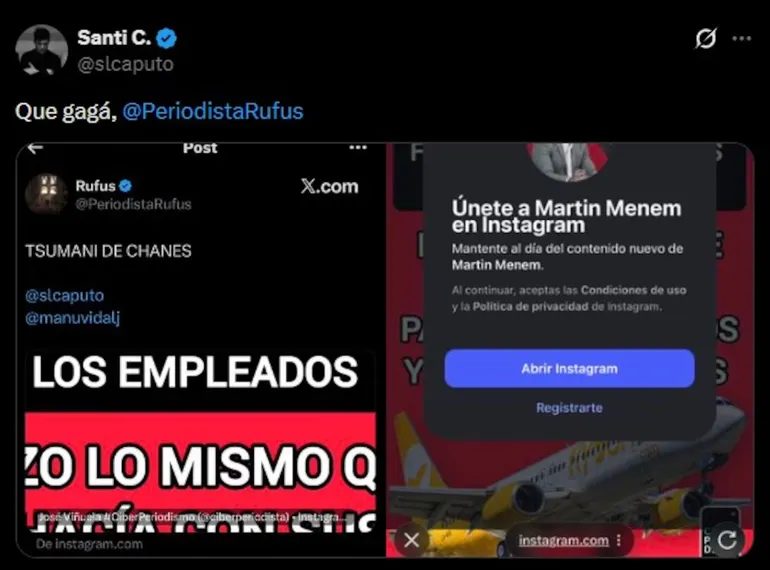 Tras este posteo de Santiago Caputo, el titular de Diputados tuvo que explicar el suceso en el grupo de legisladores libertarios. 