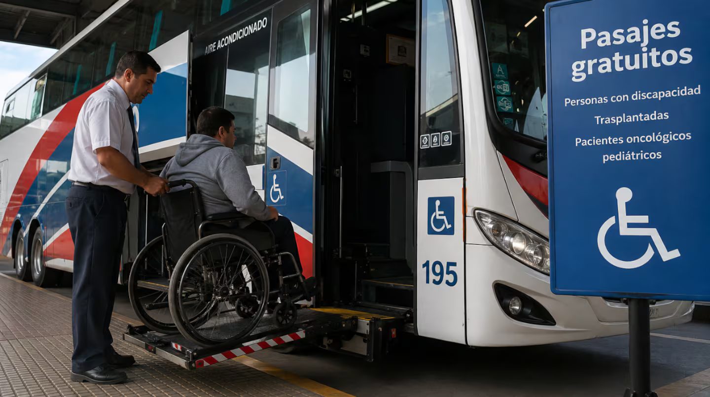 Tras el recorte del Gobierno al subsidio de los pasajes gratuitos de larga distancia, Recalde busca eximir de impuestos a los transportistas diarios de personas con discapacidad. 