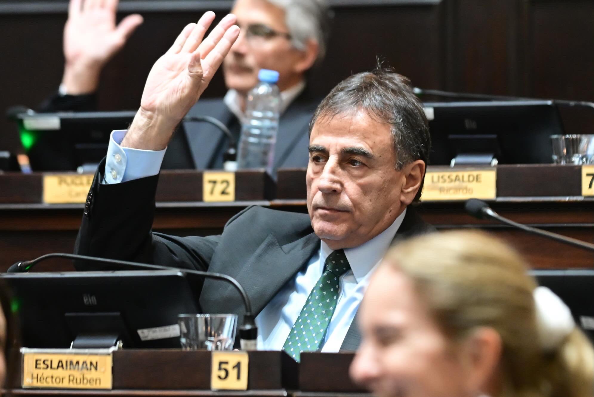 El diputado massista, Rubén Eslaiman, es el titular de la comisión de Legislación General.