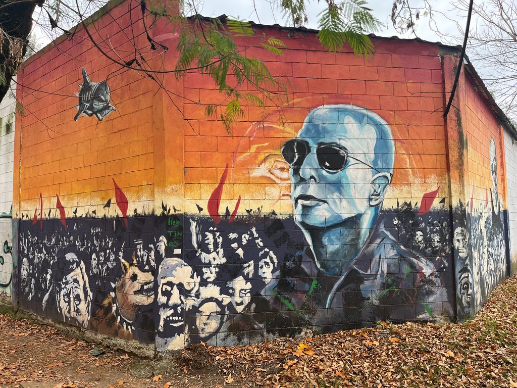 Uno de los murales que compartió Cascallares en sus redes sociales. 
