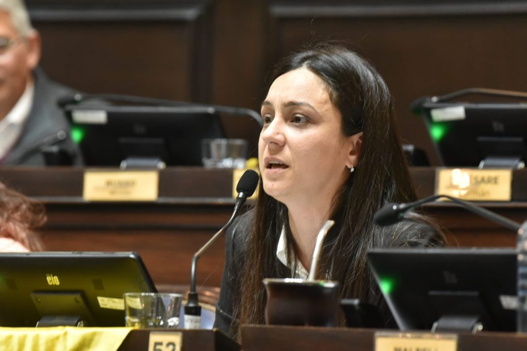 La diputada Ayelén Rasquetti fue la legisladora que más proyectos presentó en mayo, con 14.