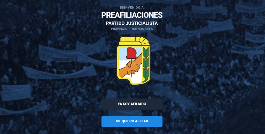 Con una plataforma digital, Kicillof lanzó una campaña de afiliación masiva al PJ bonaerense, en busca de ampliar la base de militantes y adeptos menores de 30 años.