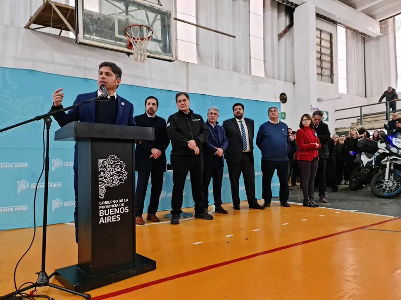 Kicillof desembarcó este viernes en Pergamino con una agenda de gestión con actividades en materia educativa y de seguridad.