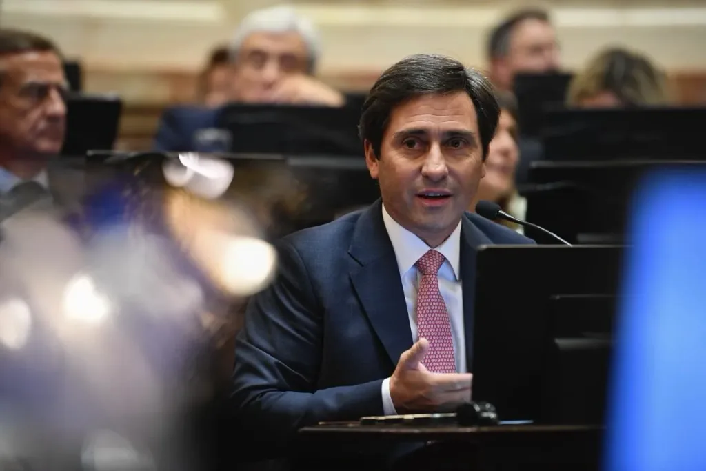 El titular del bloque PRO en el Senado, Martín Goerling evitó alinearse con la postura kirchnerista pero dejó entrever su apoyo a una eventual remoción de Adorni.