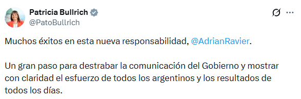 El presidente, Javier Milei, pondrá en funciones a Adrián Ravier como nuevo vocero presidencial, en la jura que se realizará en el Salón Blanco de la Casa Rosada.